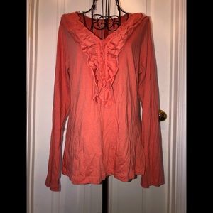 Large 100% Pima cotton ls shirt from Garnet Hill